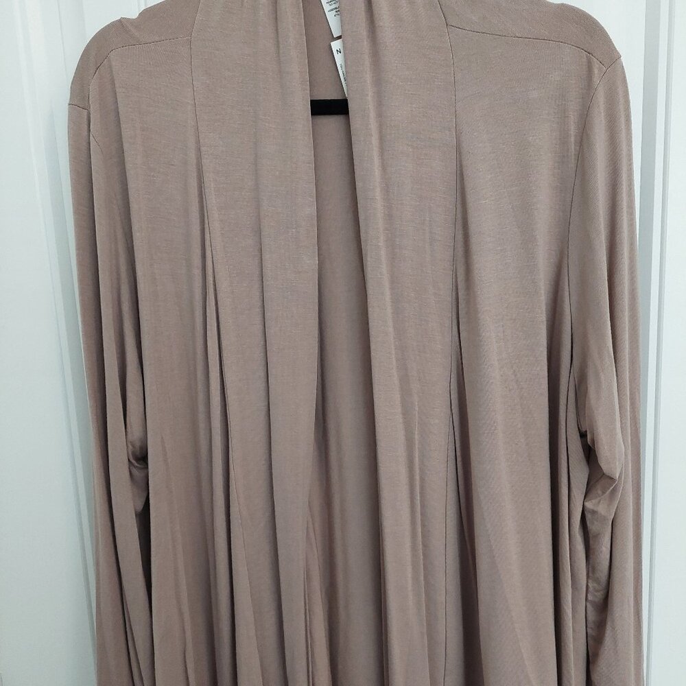 Mocha colored light cover cardigan